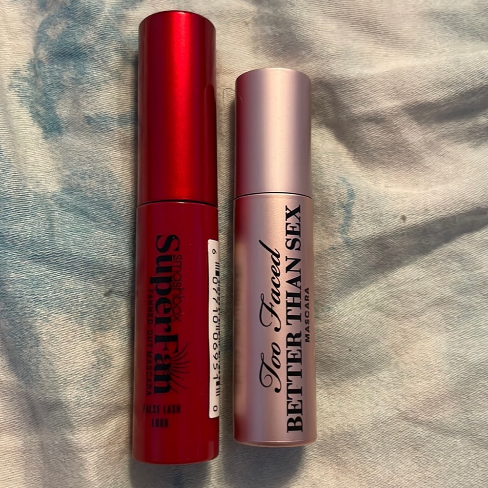 Smashbox Super- fan mascara and Too Faced Better than sex mascara